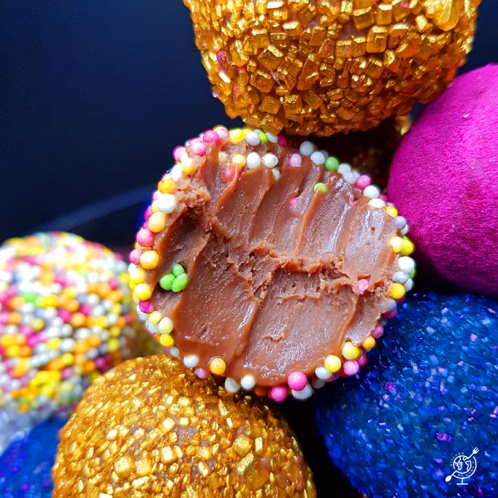 Milk chocolate truffles