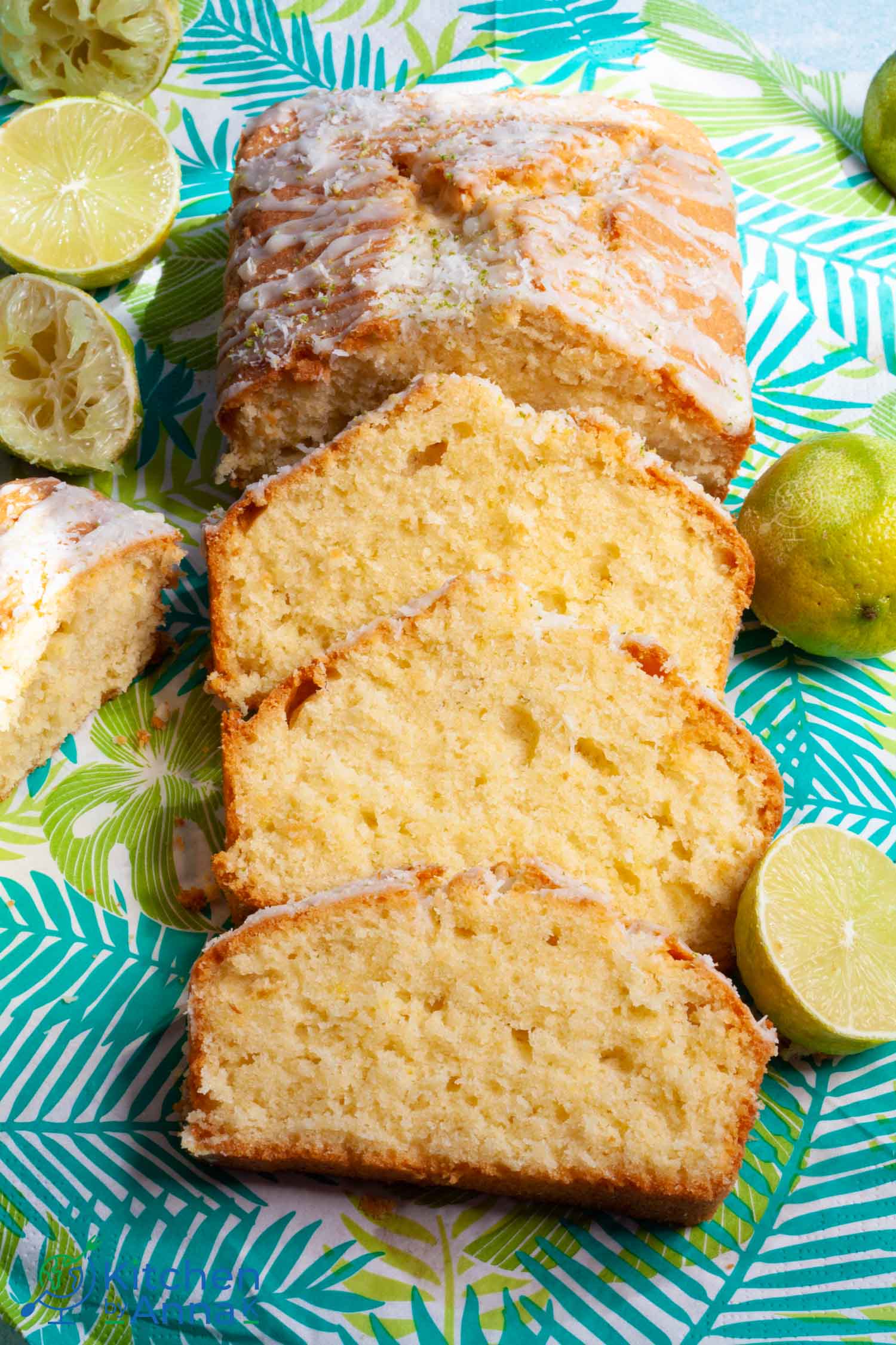 Coconut and lime loaf cake