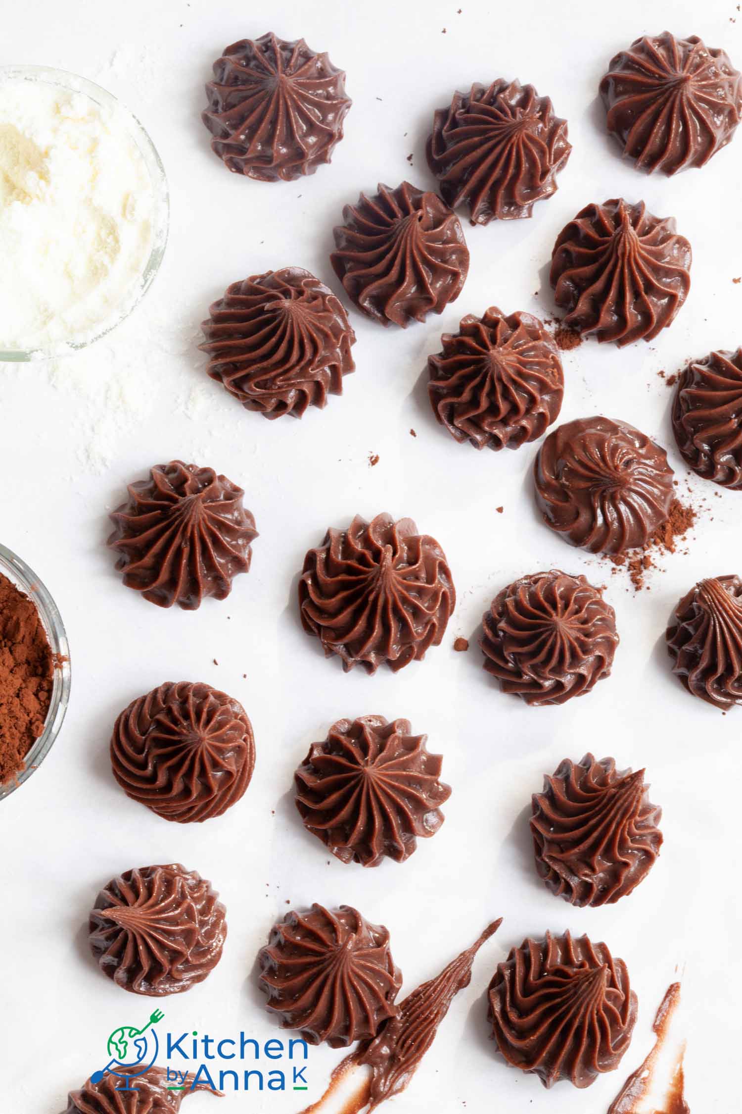 Powdered milk and cocoa frosting