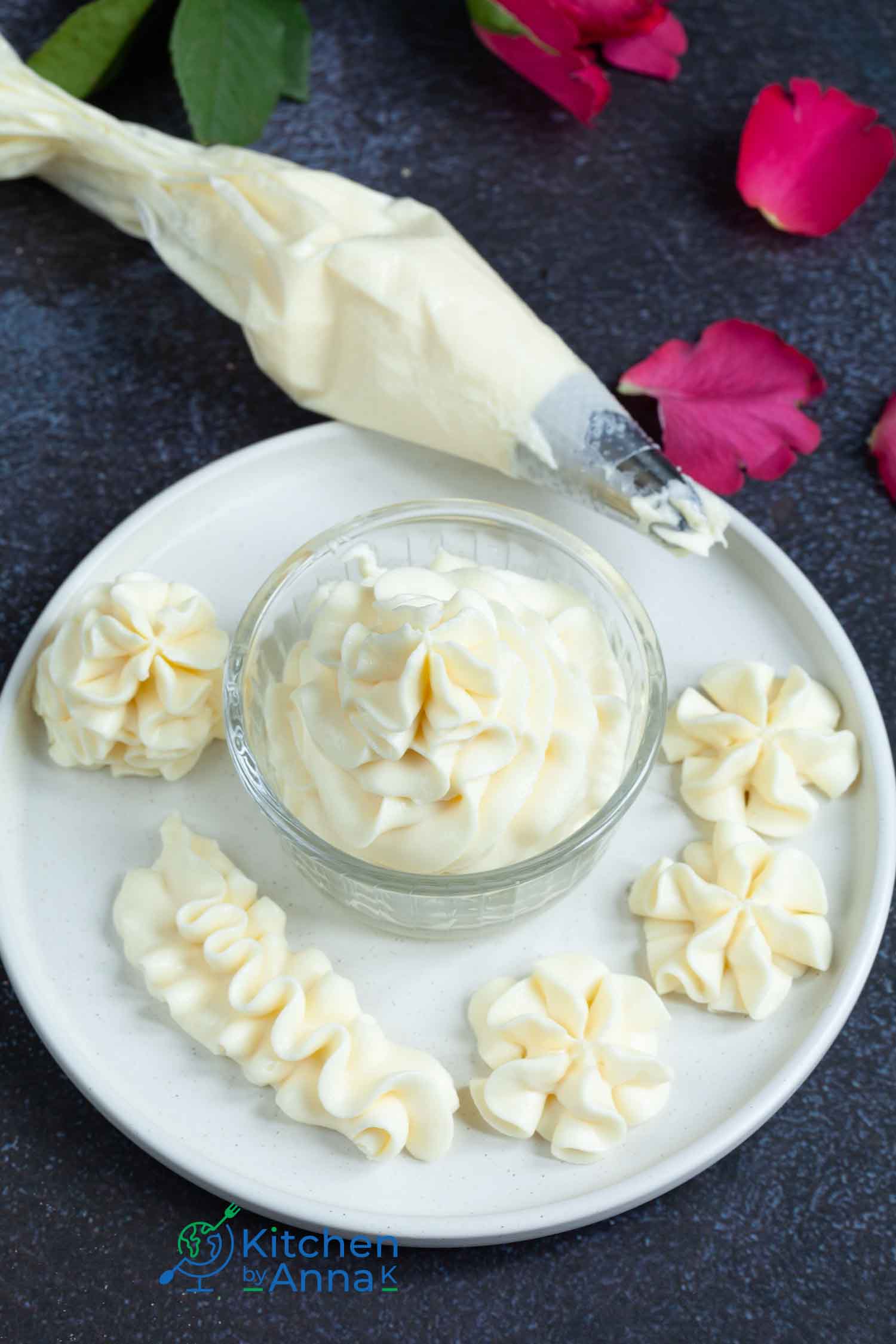 Goat cheese buttercream frosting