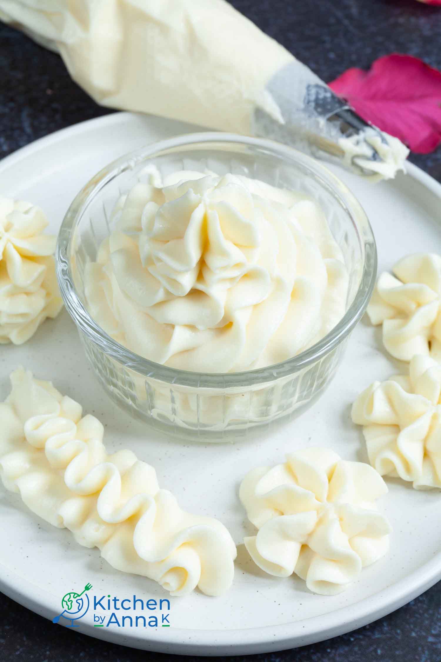 Goat cheese buttercream frosting